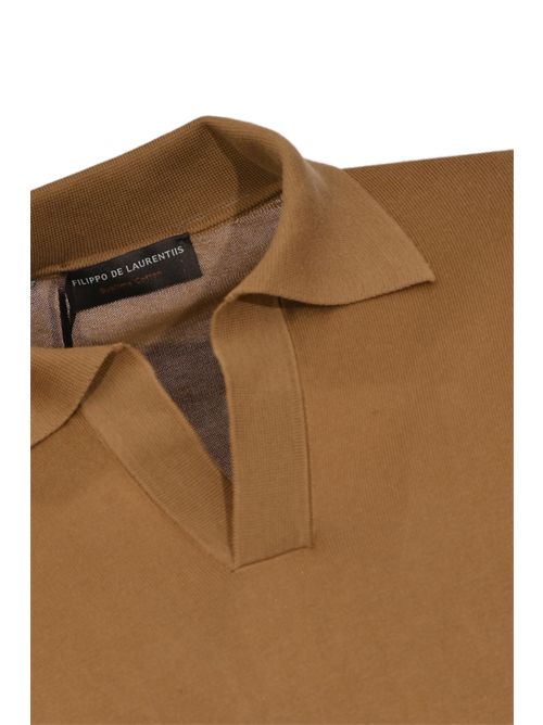 Polo skipper in cotone Fango FILIPPO DE LAURENTIIS | PL1MCSK SU12R922